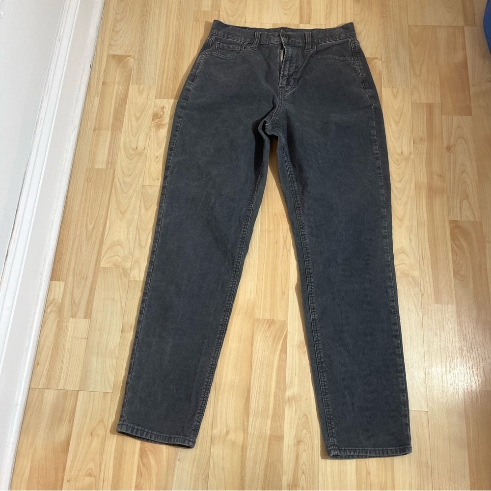 American Eagle Super Stretch Women's Grey Corduroy High Wasited Pants Size 0
